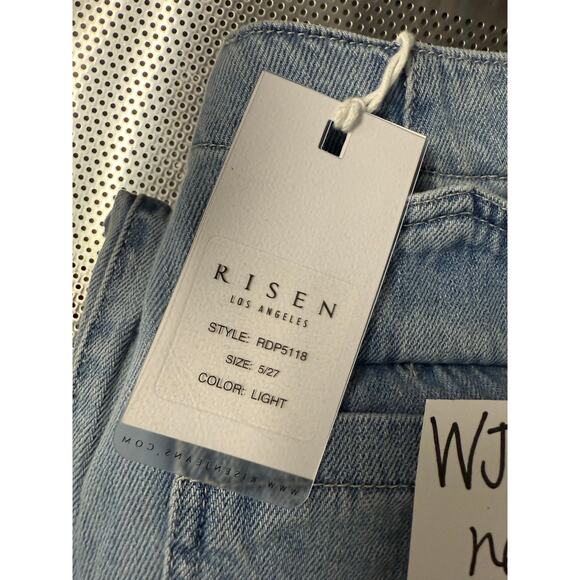 New Risen Los Angeles Chambray Jogger Pants Women's 5/27 Style RDP5118 - Picture 4 of 8